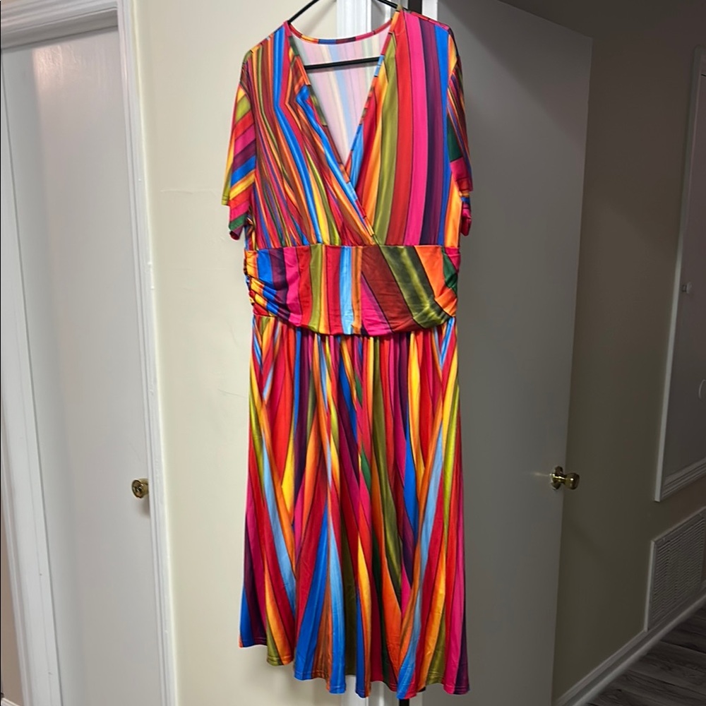 Multicolor Striped Dress, NWOT
